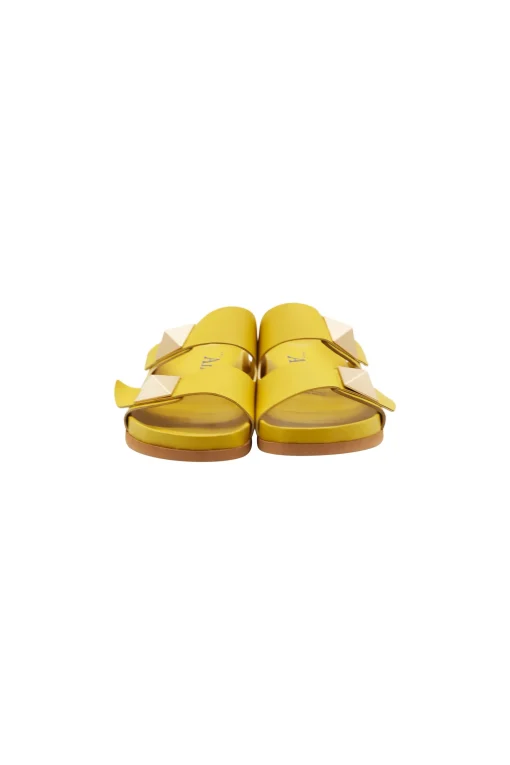Alix Slides Nappa Lime