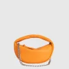 Baby Cush Orange Flat Grain Leather