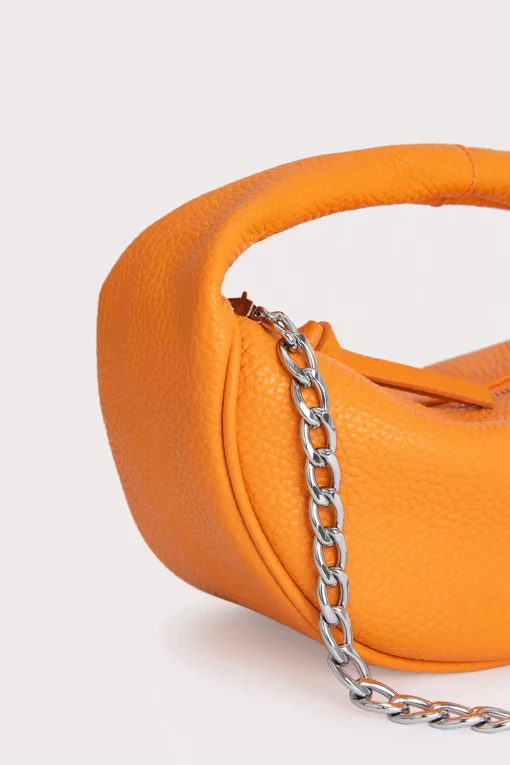 Baby Cush Orange Flat Grain Leather