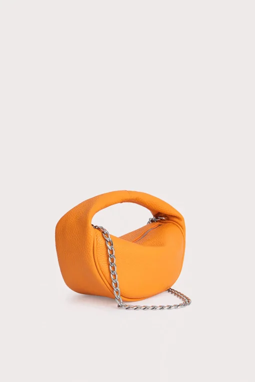 Baby Cush Orange Flat Grain Leather