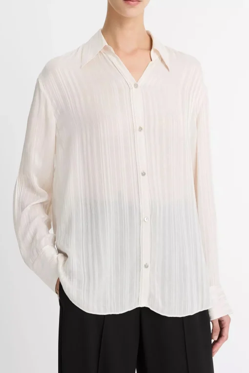 Bluse Sheer Stripe