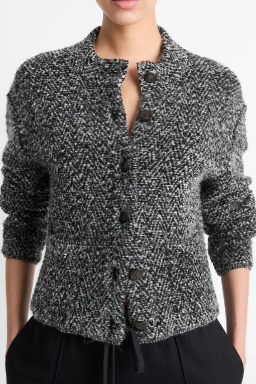 Cardigan Herringbone