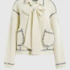 Cardigan Hoops With Bow