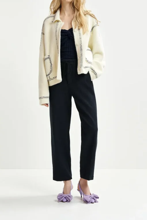 Cardigan Hoops With Bow