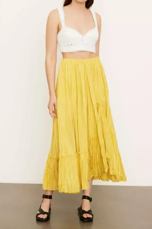 Crushed Skirt Sun Glare