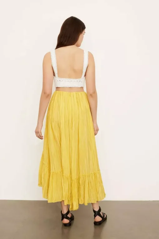 Crushed Skirt Sun Glare