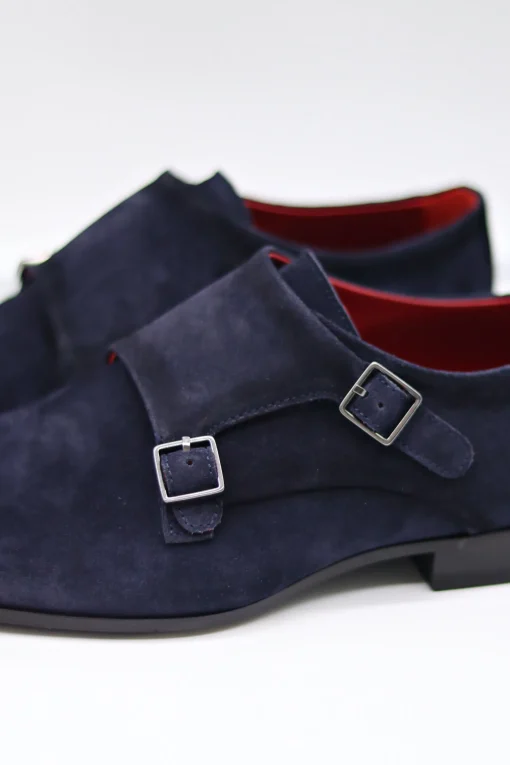 Doppel-Monkstrap Mokassin Dunkelblau