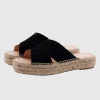 Double Sole X Bands Sandals Black
