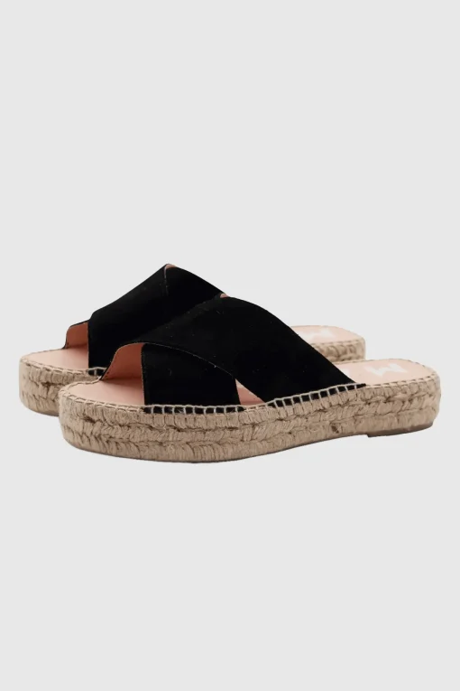 Double Sole X Bands Sandals Black