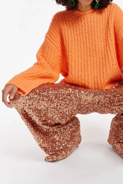 Entry Sequin Pants Tiger Blossom