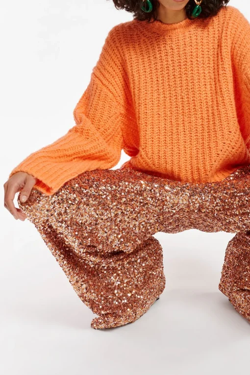 Entry Sequin Pants Tiger Blossom
