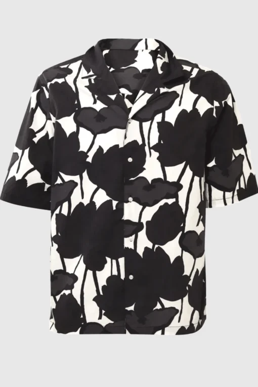 Eren Shirt Ecru/ Black/ Asph