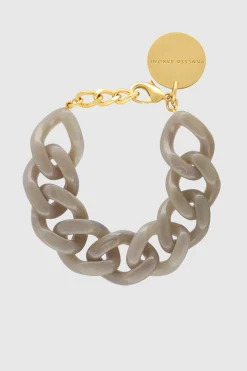 Flat Chain Bracelet Light Taupe