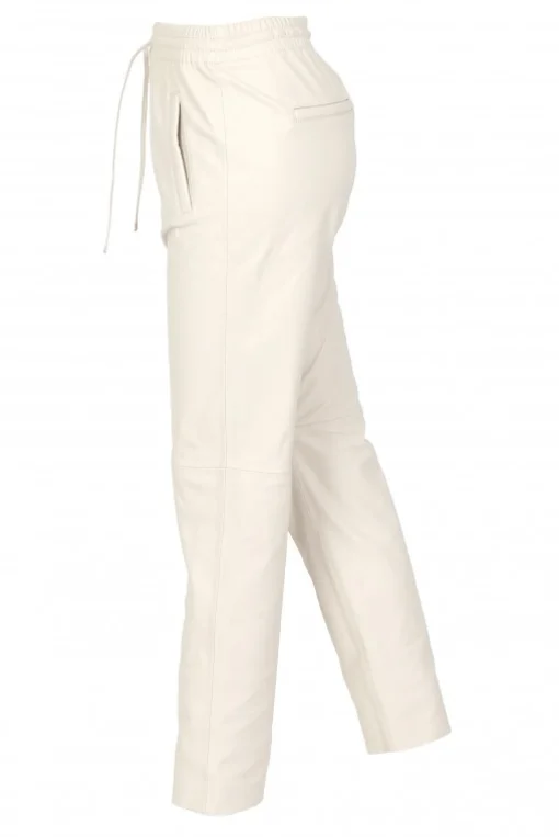 Gift Leather Pants Eggshell
