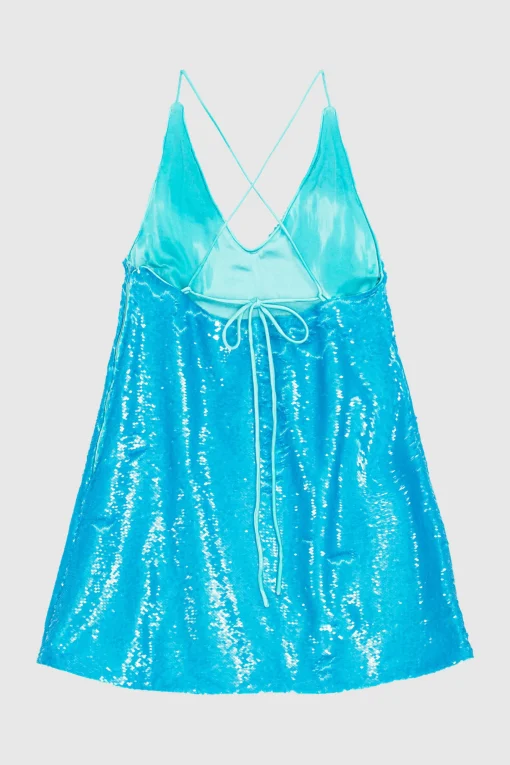 Glitter Dress Blue Curacao