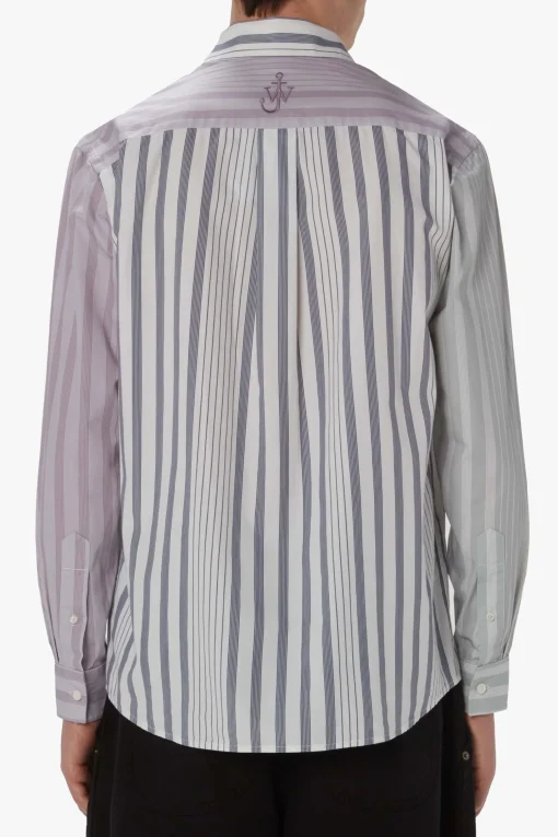 Hemd Multi Stripe Patchwork