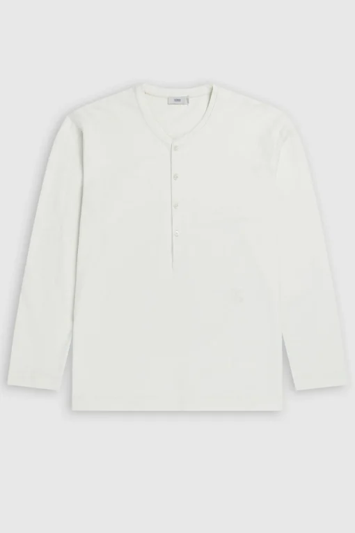 Henley Sweatshirt Ivory