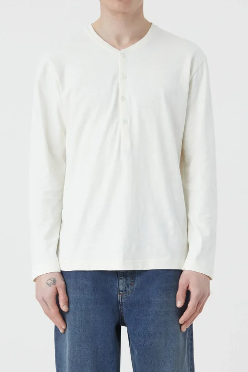 Henley Sweatshirt Ivory