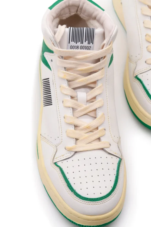 High Sneaker Men White/ Green