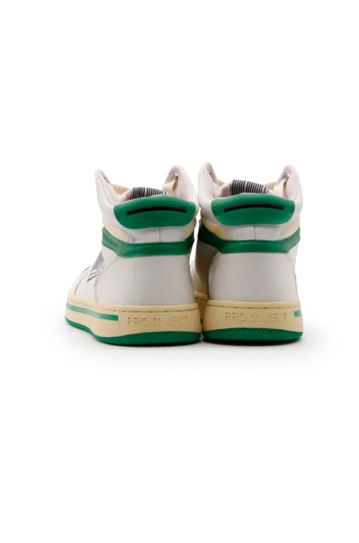 High Sneaker Men White/ Green