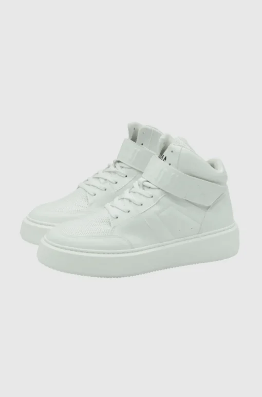 High Top Sporty Sneaker Egret
