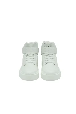 High Top Sporty Sneaker Egret
