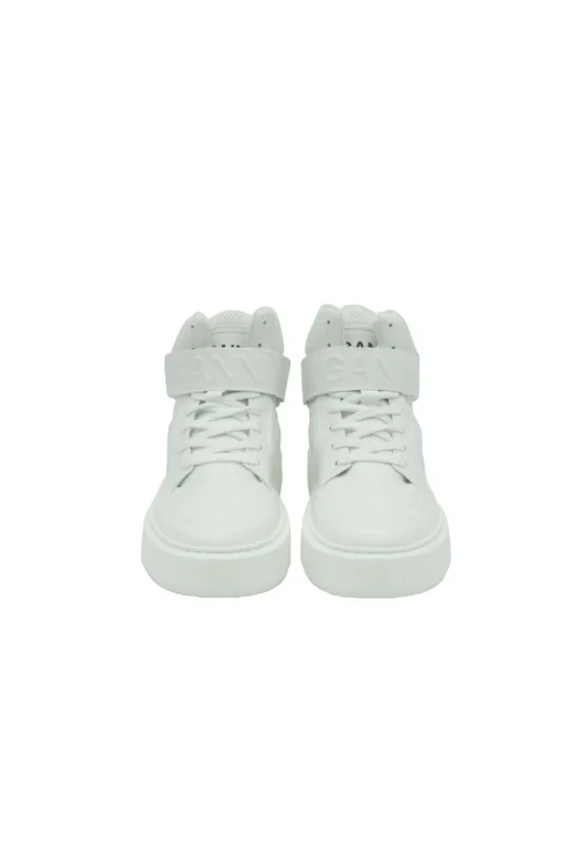 High Top Sporty Sneaker Egret