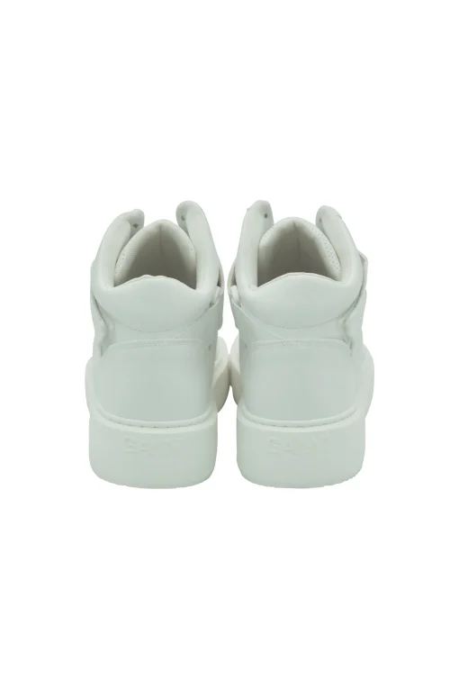 High Top Sporty Sneaker Egret