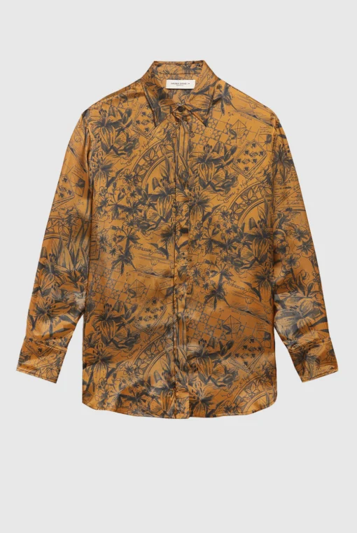 Journey Boyfriend Blouse Golden Brown