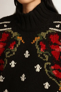 Journey Knit Boxy Sweater Black