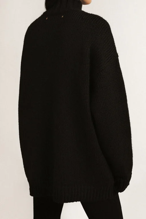 Journey Knit Boxy Sweater Black