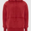 JWA Embroidered Hoodie Red