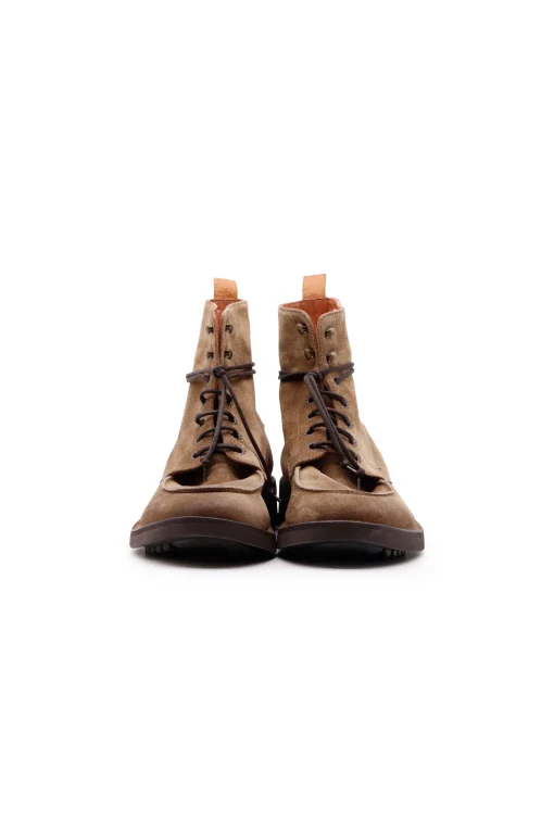 Lined Lace up Boots Taupe