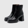 Lise Boots Naplak Nero