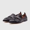 Loafer With Fringes Smoke