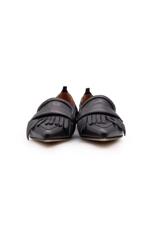 Loafer With Fringes Smoke