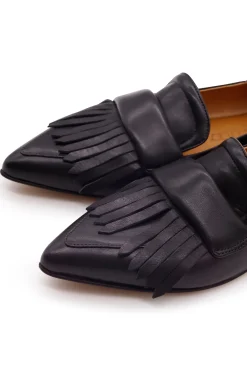 Loafer With Fringes Smoke