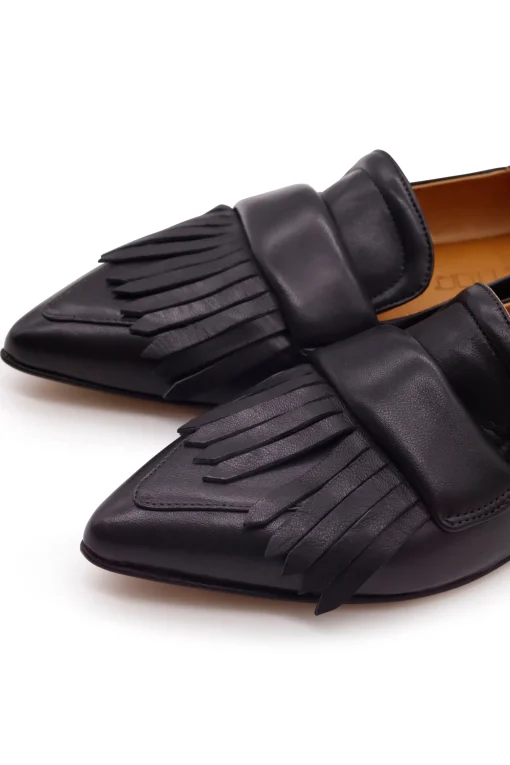 Loafer With Fringes Smoke