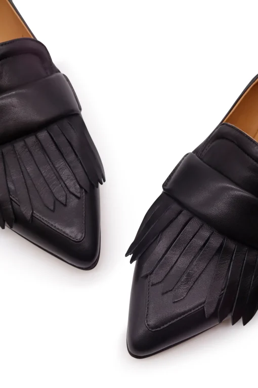 Loafer With Fringes Smoke