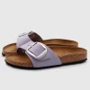 Madrid Big Buckle Sandals Purple Fog
