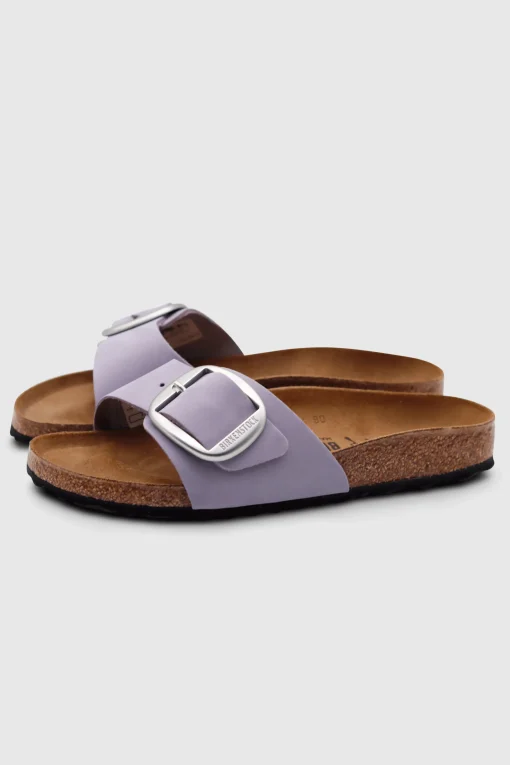Madrid Big Buckle Sandals Purple Fog