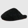 Maxi Curly Slides Black
