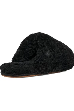 Maxi Curly Slides Black