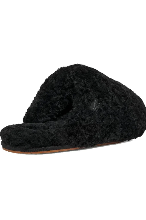 Maxi Curly Slides Black