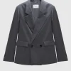 Modern Sophistication Blazer Charcoal Melange
