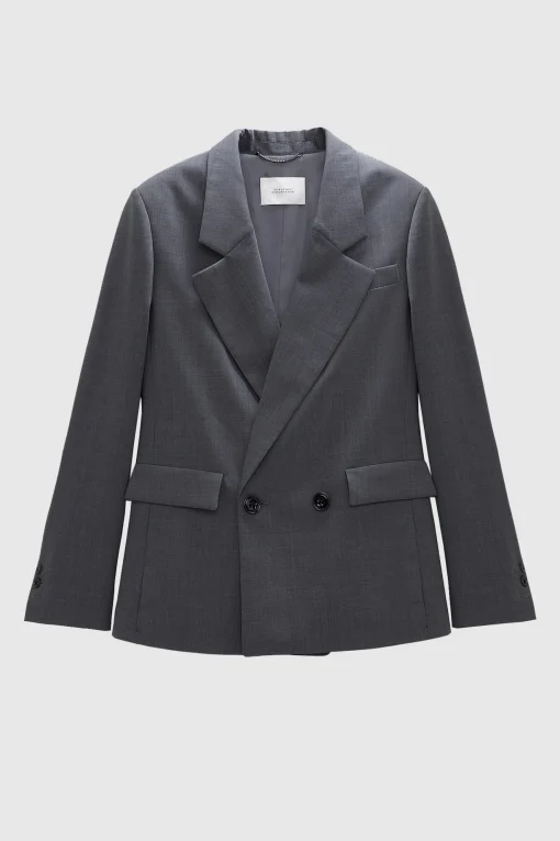 Modern Sophistication Blazer Charcoal Melange