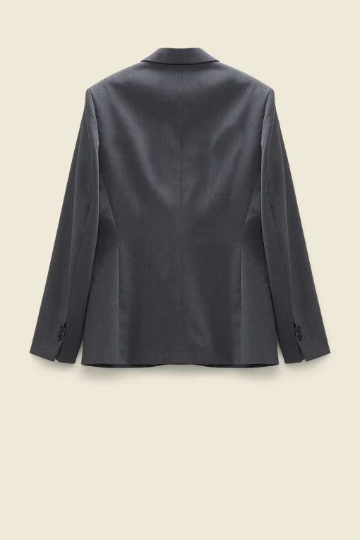 Modern Sophistication Blazer Charcoal Melange