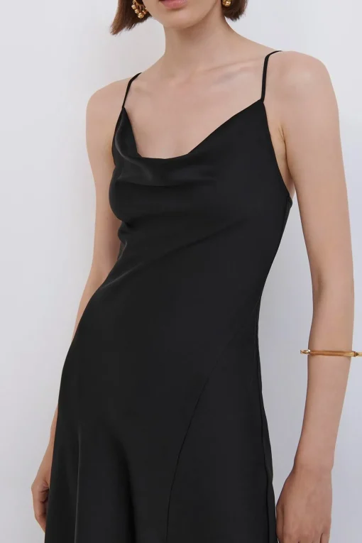 Nellie Slip Dress Black