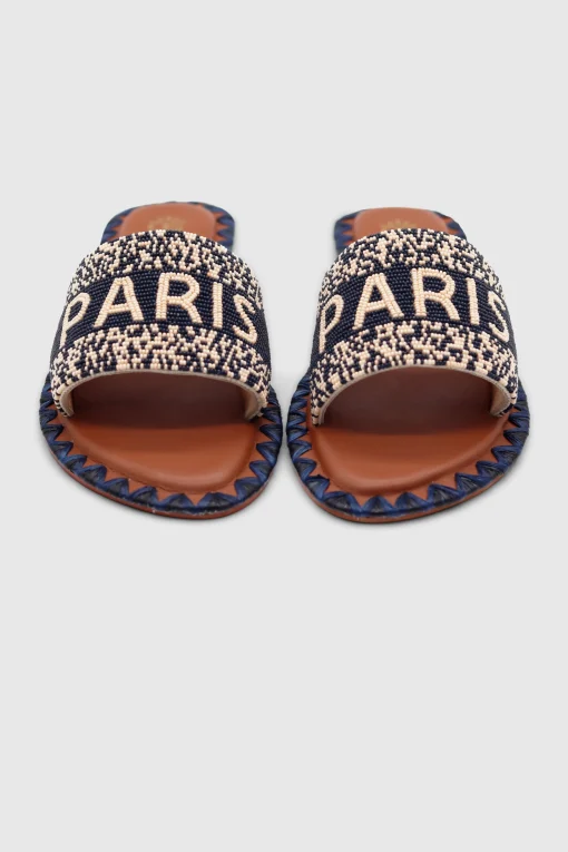 Paris Flats Navy Blue