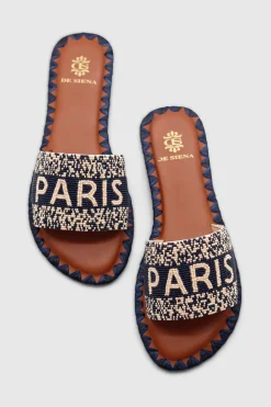 Paris Flats Navy Blue